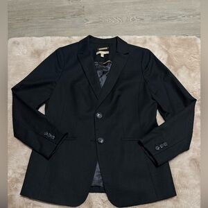 Talbots women’s black wool Blazer Italian fabric suit jacket